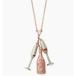 🥂Kate Spade Make Magic champagne necklace NOVELTY